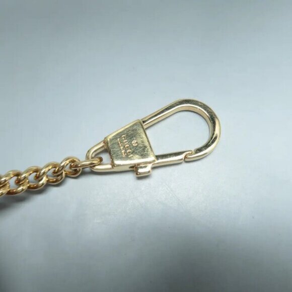 GUCCI Ophidia Red&Brown Canvas Shoulder Bag 500-082725 - Picture 9 of 12